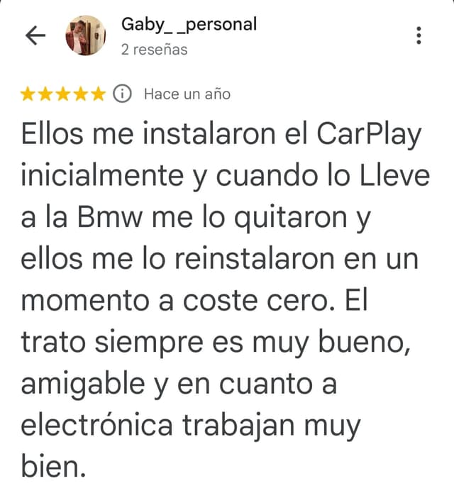Customer review 1